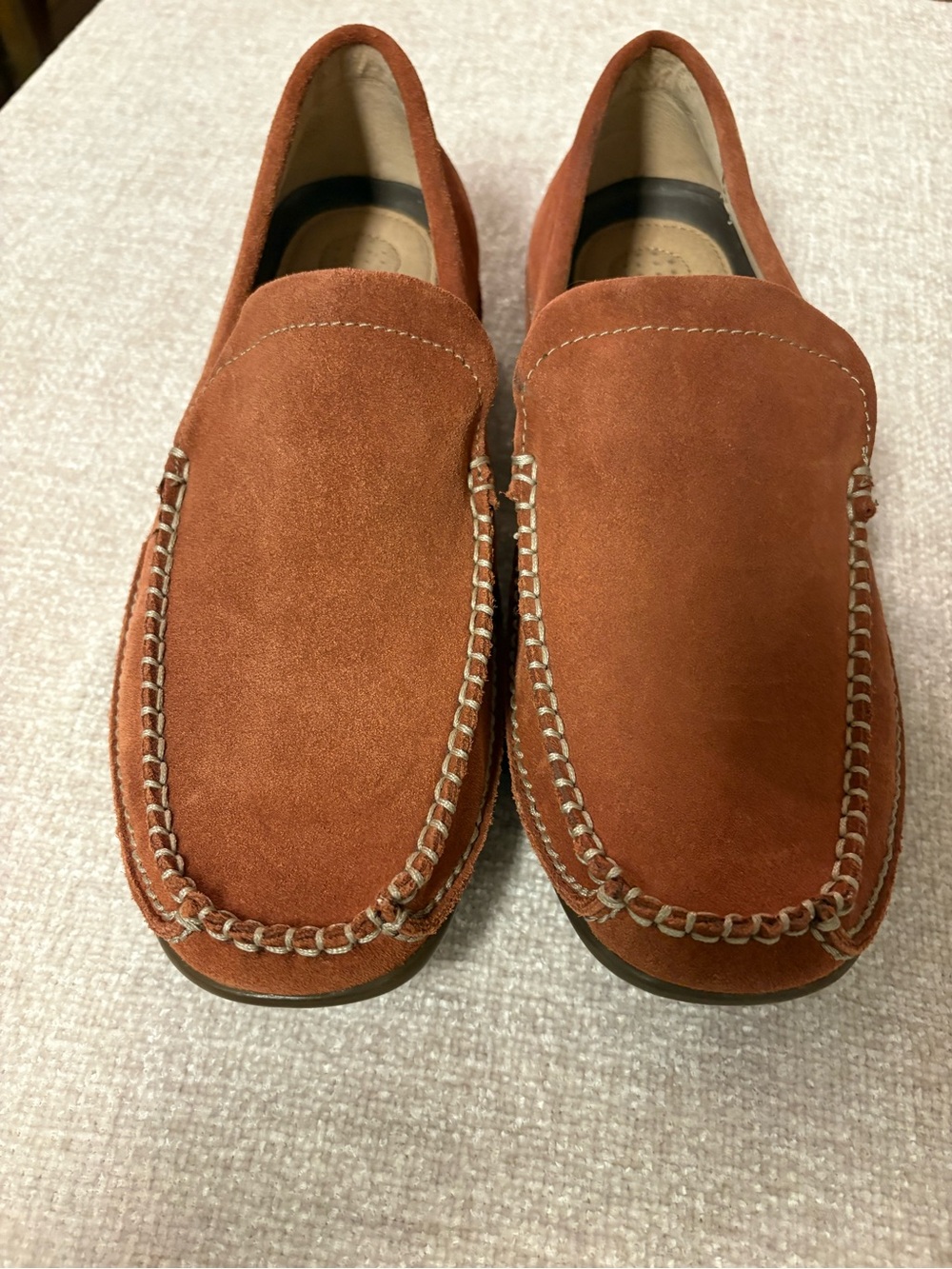 Men's GBX Suede Slip-On Loafers in Rust Size 11.5 M